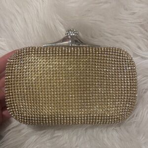 Gold Crystal Evening Clutch
